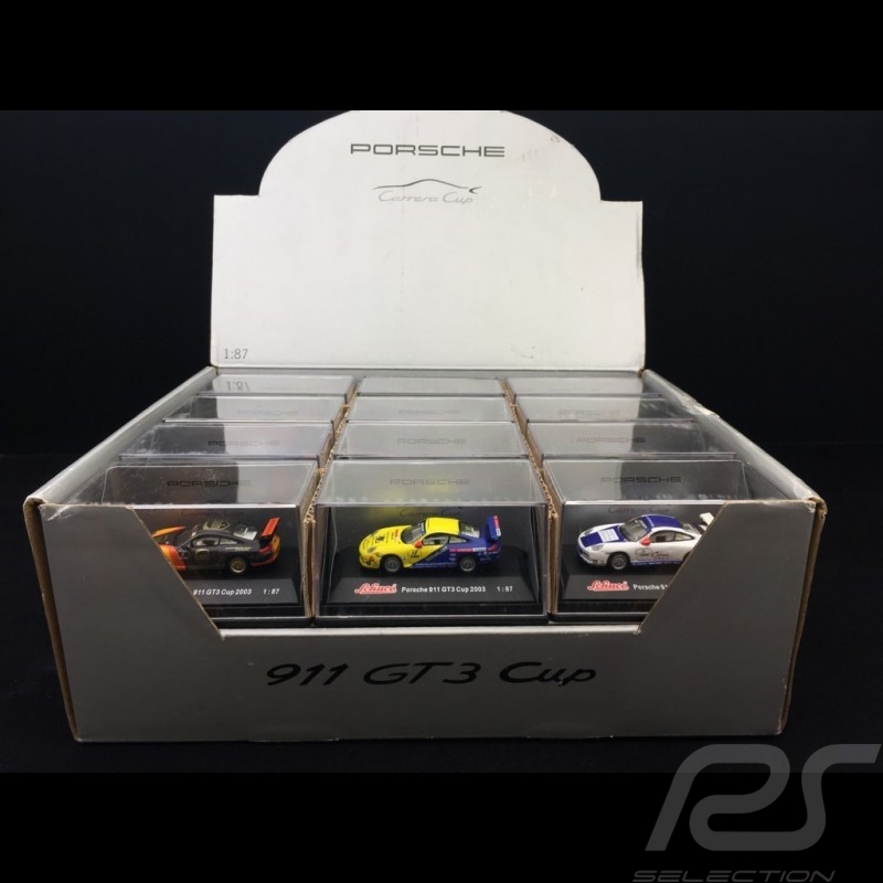 Set 24 Porsche 911 GT3 cup typ 997 in display box 1/87 Schuco WAP022SET01