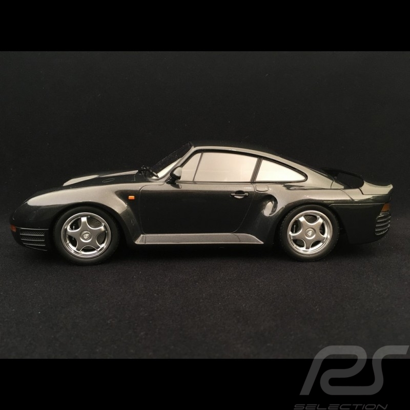 Porsche 959 1987 1/18 Minichamps 155066205 gris sombre métallisé dark grey metallic dunkelgrau metallic 