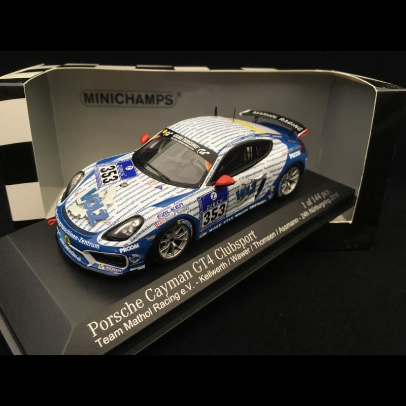 Porsche Cayman GT4 Clubsport Nürburgring 2016 n° 353 Team Mathol 1