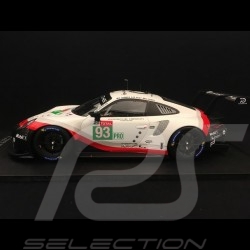 Porsche 911 RSR typ 991 24h du Mans 2018 n° 93 Porsche Team 1/18 Spark 18S403