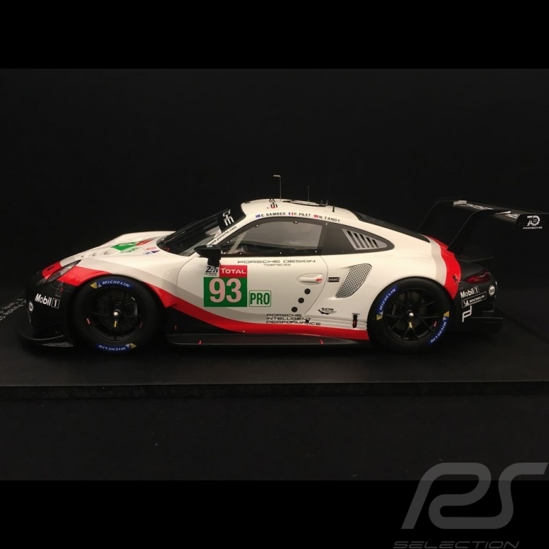 Porsche 911 RSR typ 991 24h du Mans 2018 n° 93 Porsche Team 1/18 Spark 18S403