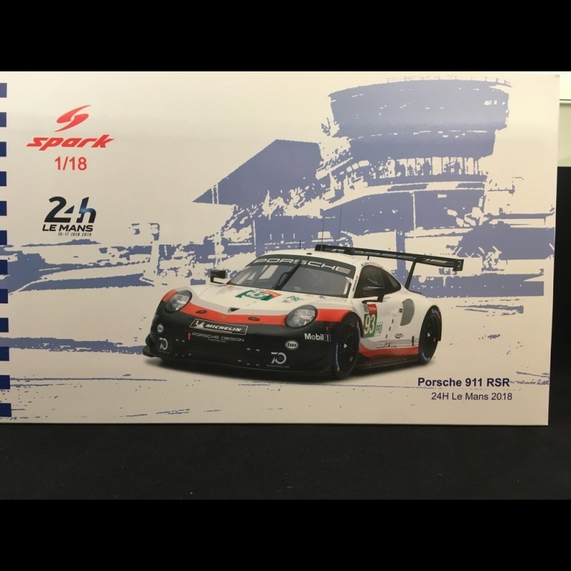 Porsche 911 RSR type 991 24h du Mans 2018 n° 93 Porsche Team 1/18