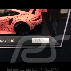 Porsche 911 RSR type 991 24h du Mans 2018 n° 92 Cochon rose 1/43 Spark WAP0209250K vainqueur winner sieger