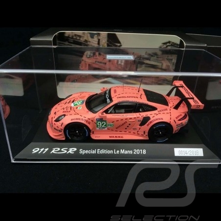 Porsche 911 RSR type 991 winner 24h du Mans 2018 n° 92 Pink Pig Copy N° 4/2018 1/43 Spark WAP0209250K