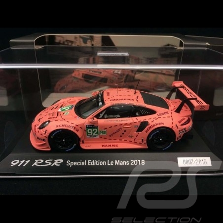Porsche 911 RSR typ 991 Sieger 24h du Mans 2018 n° 92 Sau Exemplar Nr. 4/2018 1/43 Spark WAP0209250K