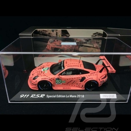 Porsche 911 RSR type 991 winner 24h du Mans 2018 n° 92 Pink Pig Copy N° 1/2018 1/43 Spark WAP0209250K