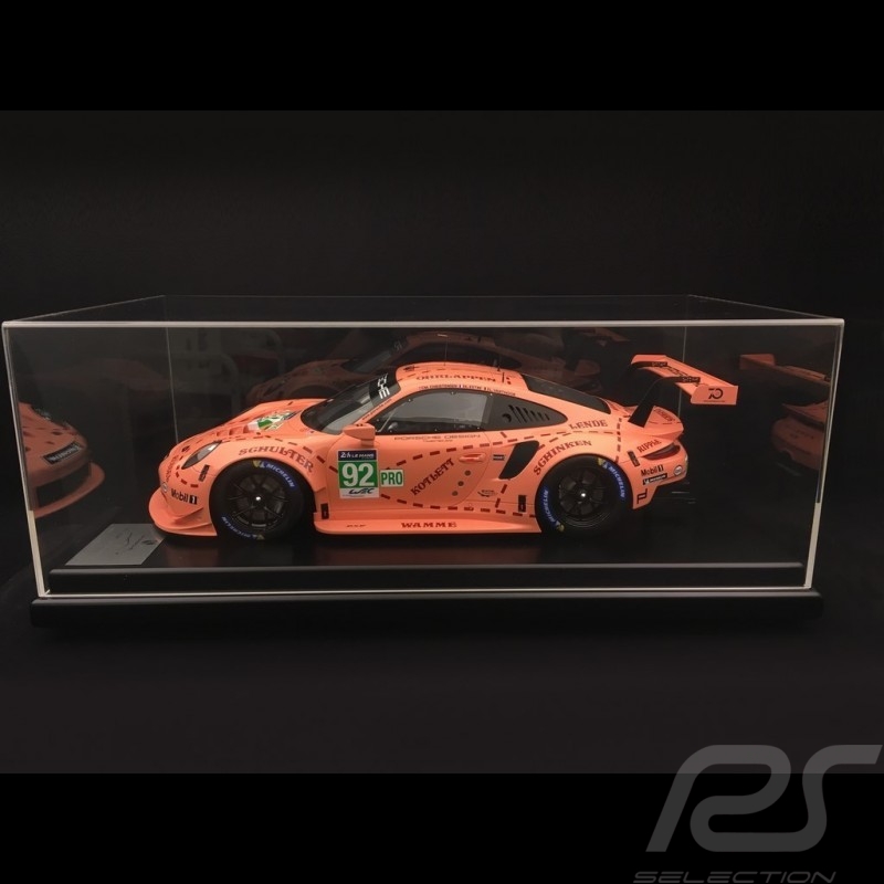 Porsche 911 RSR type 991 vainqueur winner sieger 24h du Mans 2018 n° 92 Cochon rose 70 ans Porsche 1/12 Spark WAP0239250K