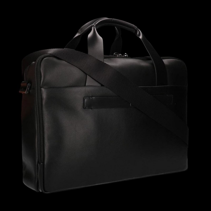 Porsche Design Shyrt 2.0 Black Leather XSVZ Shoulder Bag at FORZIERI