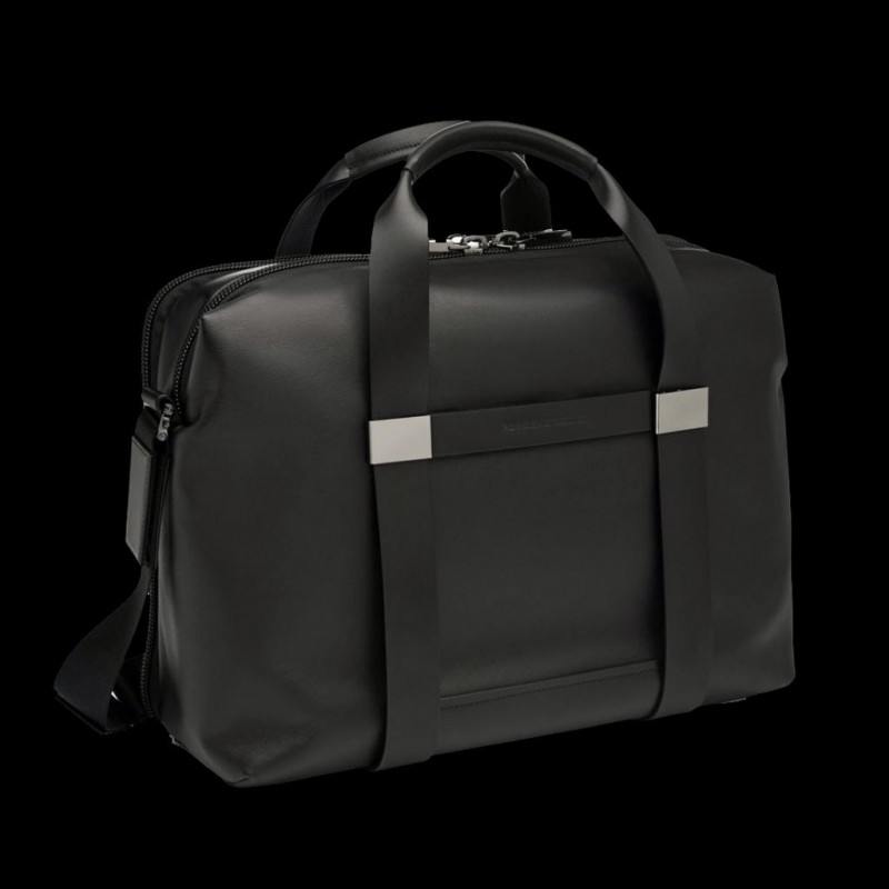 Porsche Design Shyrt 2.0 Black Leather XSVZ Shoulder Bag at FORZIERI