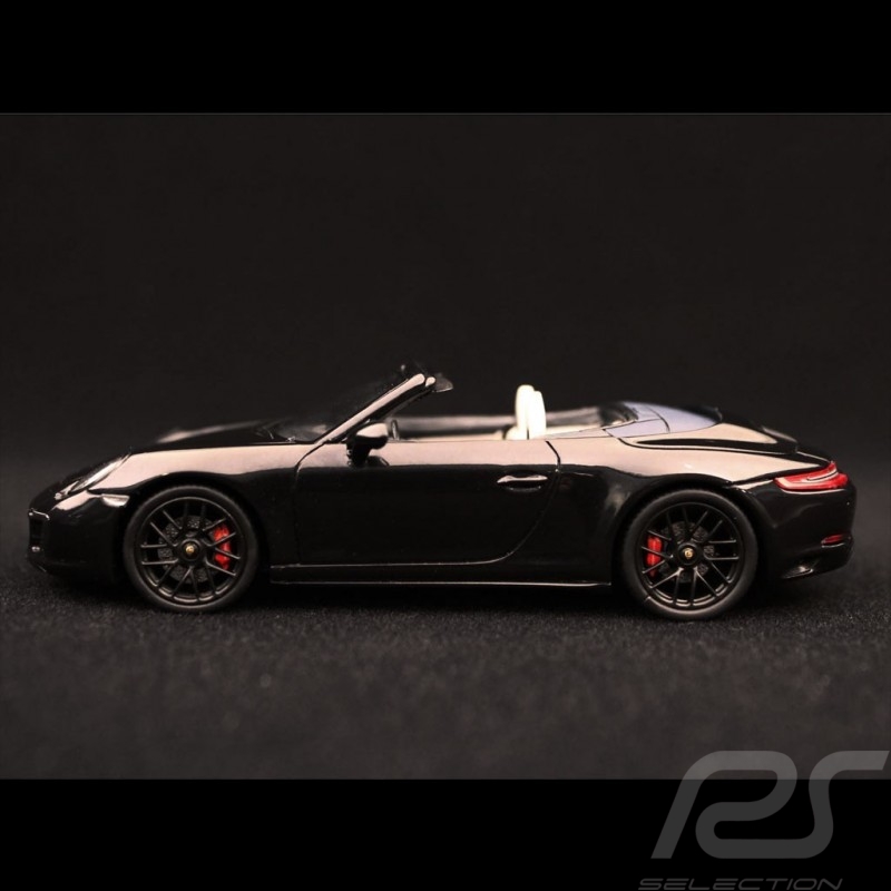 Porsche 911 type 991 Carrera GTS cabriolet 2017 black metallic 1/43 Spark S7622
