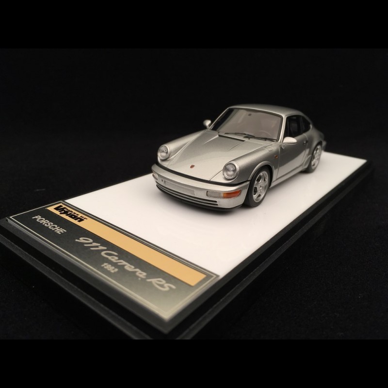 Porsche 911 type 964 Carrera RS 1992 silver grey 1/43 Make Up