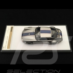 Porsche 911 type 964 Singer titanium silver  / Blue stripes 1/43 Make Up Vision VM111J