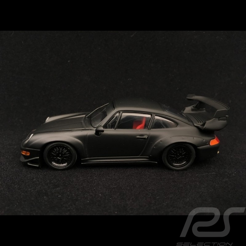 Porsche 911 type 993 GT2 Evo 1995 mattschwarz matte black noir mate 1/43 Minichamps 433986793