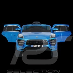 Porsche Macan Turbo Batterie-auto für Kinder 12V  Metallic blau