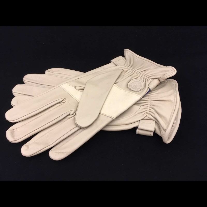 Paire De Gants Femme En Cuir Crème - Vintage Années 1920, Taille XS, Originaux