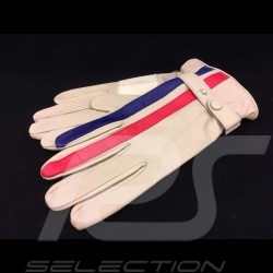 Gants de conduite Gulf cuir crème Driving Gloves Gulf cream leather Fahren Handschuhe Gulf creme Leder