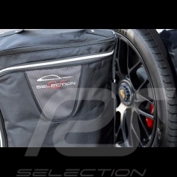 Ensemble de bagages Porsche 991 sur mesure en toile noir - Trolley et sac de voyage Luggage set Reisegepäck  