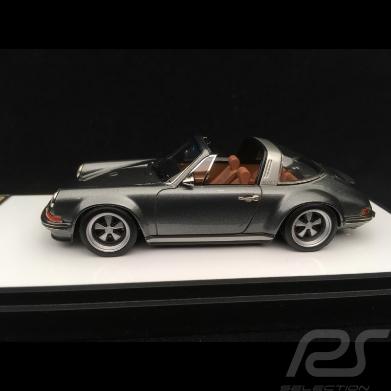 Singer 911 Porsche Targa 964 Gun metallic 1/43 Make Up Vision VM135B