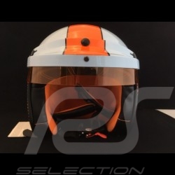 Casque de course vintage trois rayures