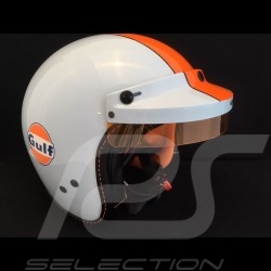 Casque de course vintage trois rayures