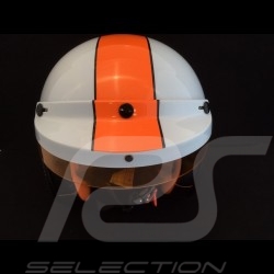 Casque de course vintage trois rayures