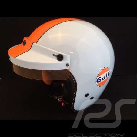 Casque de course vintage trois rayures