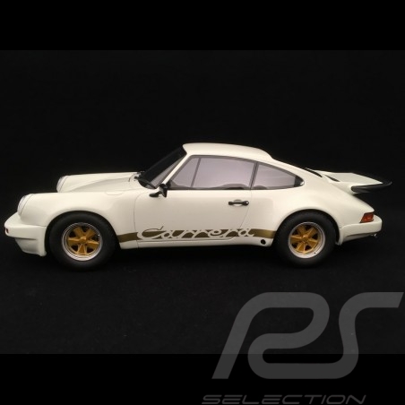 Preorder Porsche 911 Carrera 3.0 RS 1974 white / gold 1/18 GT Spirit GT223