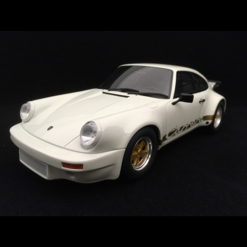 Porsche 911 Carrera 3.0 RS 1974 white / gold 1/18 GT Spirit GT223