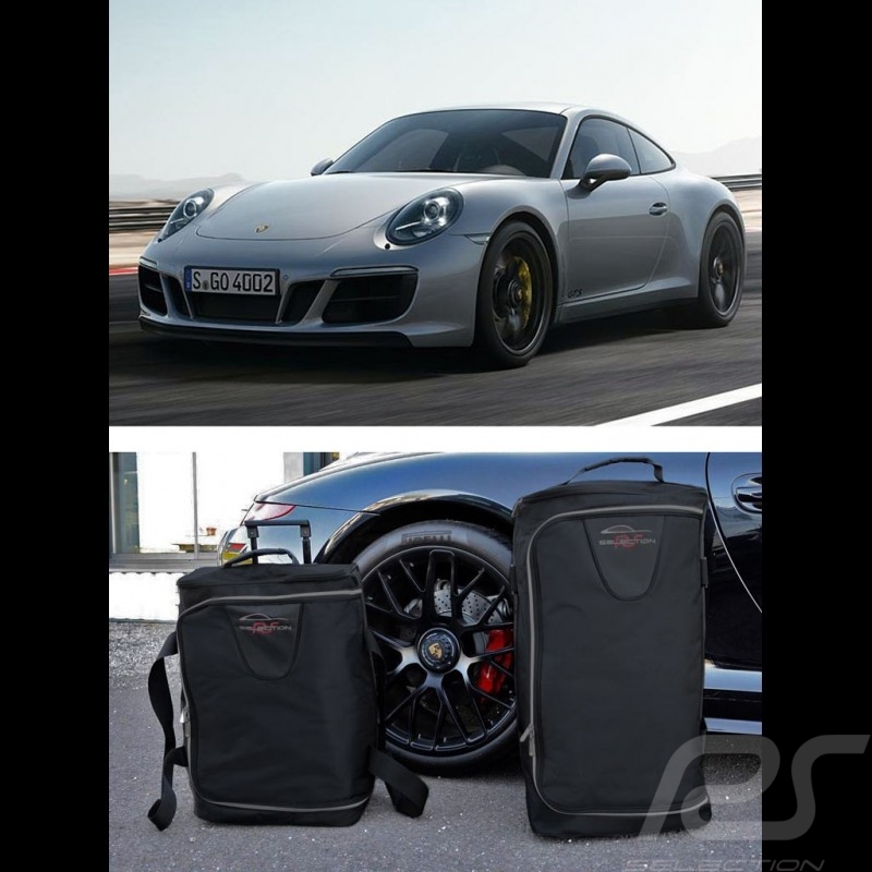Ensemble de bagages pour Porsche 991 sur mesure en toile noir
