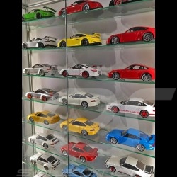 Wandvitrine für 8 bis 60 Porsche miniature 1/43 1/24 1/18 - Eiche
