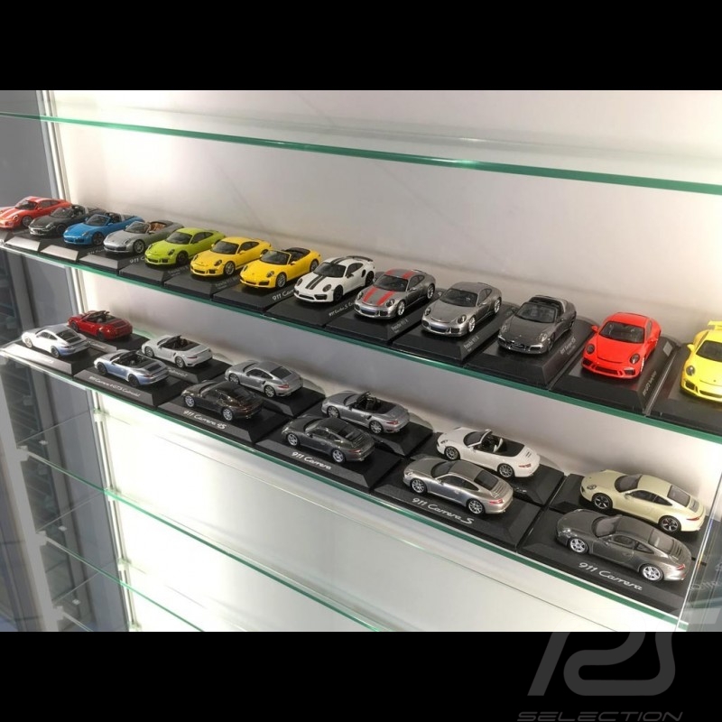 43 Scale Porsche Model Cars, Custom Made Display Shelves Canada
