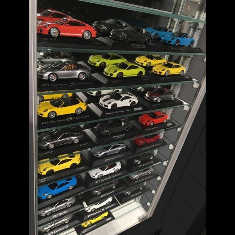 Vitrine murale spéciale modèles réduits jusqu'à 264 miniatures Porsche à  l'échelle 1/43 1/24 1/18