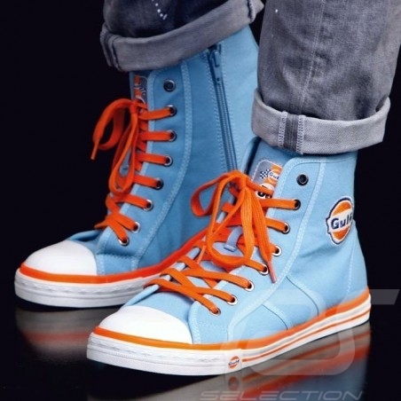 Chaussure Gulf Hi-top sneaker / basket montante style Converse bleu Gulf - homme men herren shoes schuhe
