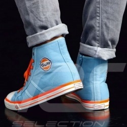 Gulf Hi-top sneaker / basket shoes Converse style Gulf blue - men