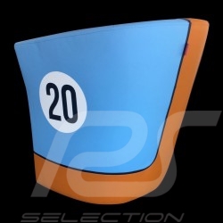 Leder Tubstuhl Racing Inside n° 20 blau Racing team / orange