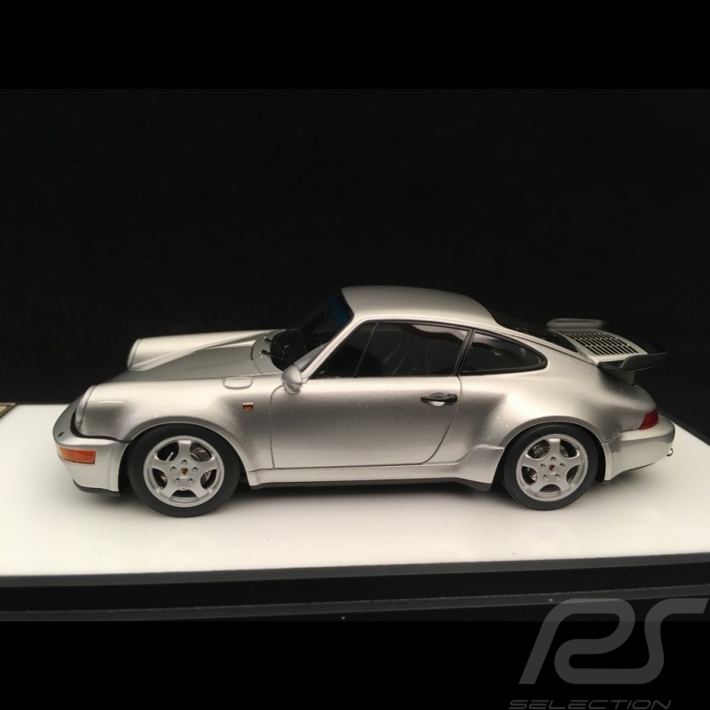 Porsche 911 type 964 Turbo 3.3 1991 argent 1/43 Make Up Vision VM123A
