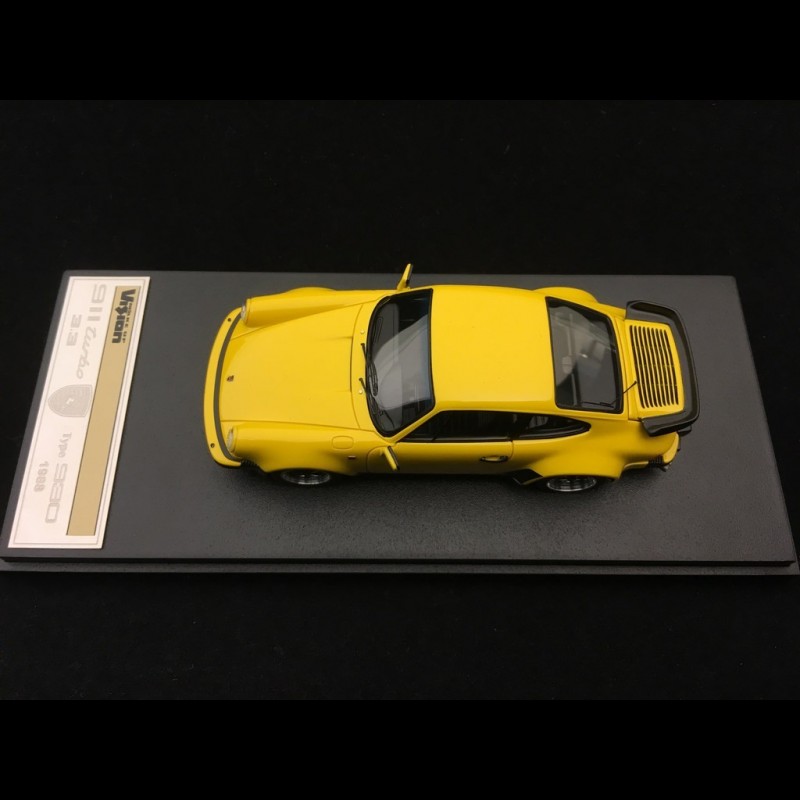 Porsche 911 type 930 Turbo 3.3 1988 Speed yellow 1/43 Make Up