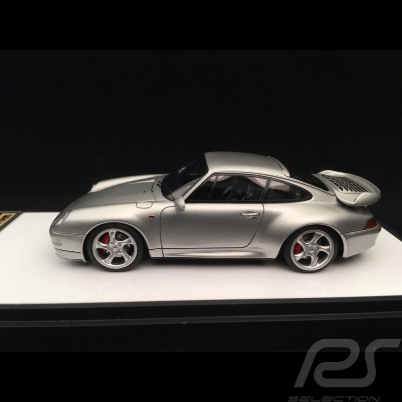 Porsche 911 typ 993 Turbo 1995 silver 1/43 Make Up Vision VM112B