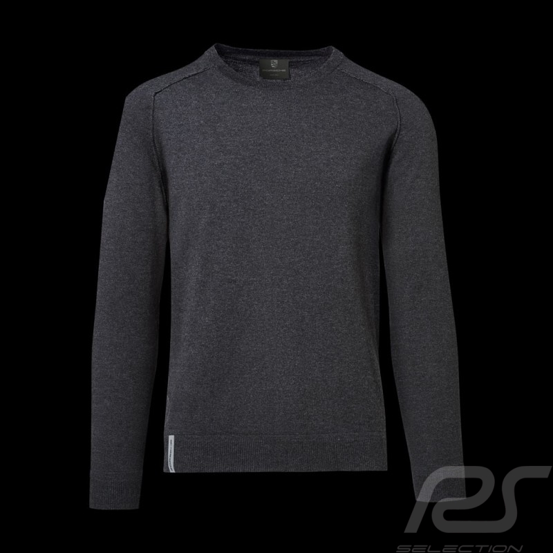 Pull pullover Porsche laine / cachemire gris chiné Porsche WAP945K - homme