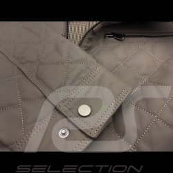 Gentleman driver quilted Leather short  jacket taupe - men