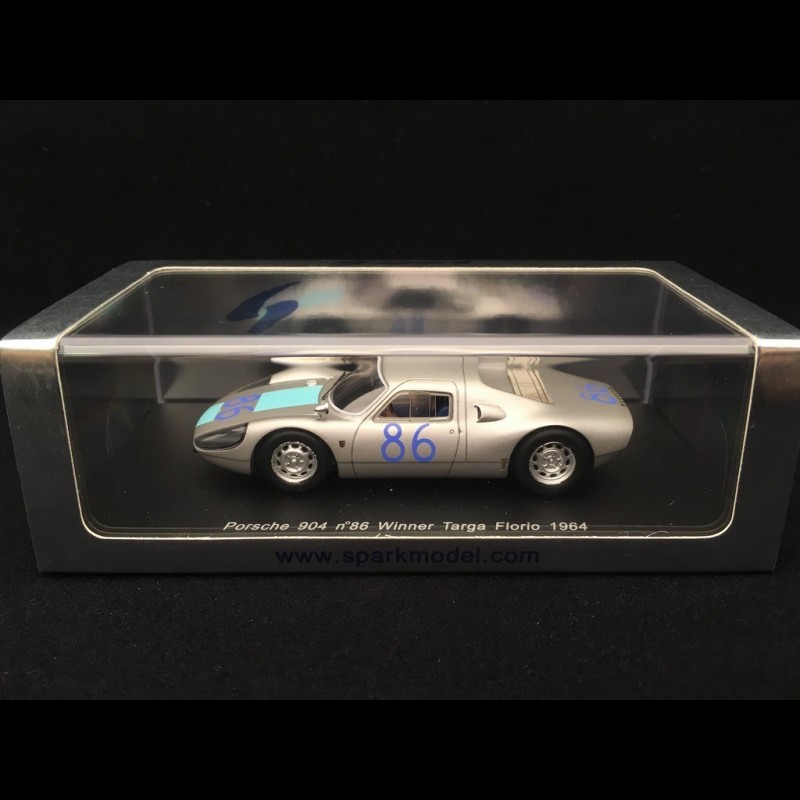 Porsche 904 GTS n° 86 Davis Pucci Winner Targa Florio 1964 1/43 Spark S3449