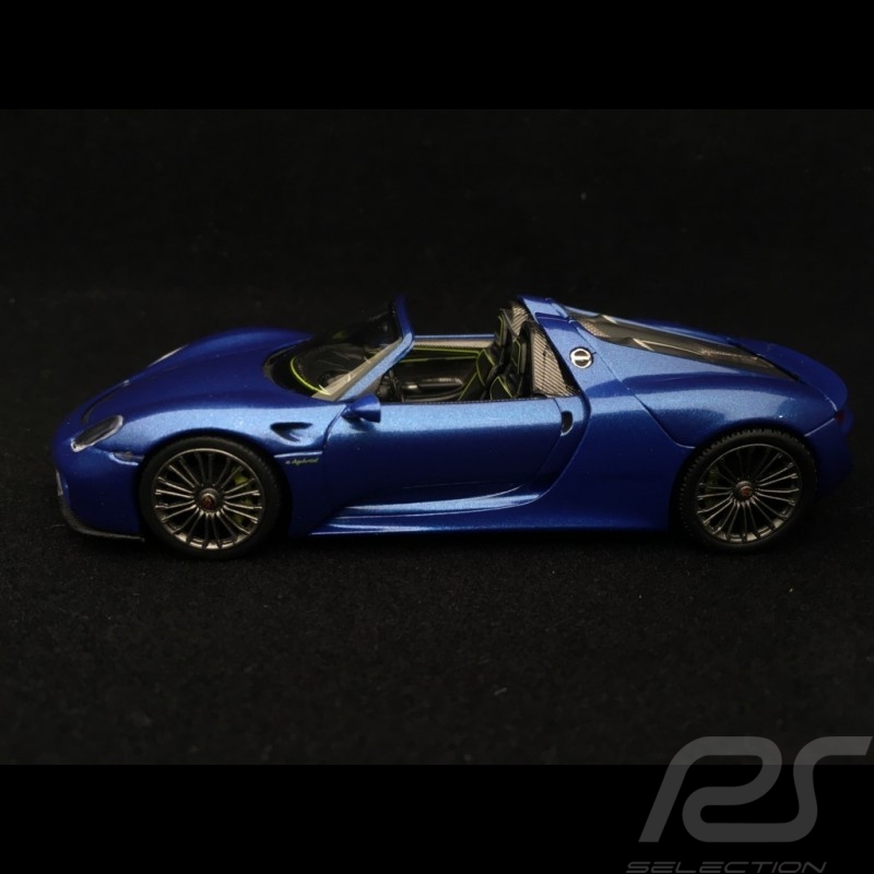 Porsche 918 Spyder 2013 bleu Saphir Sapphire blue Saphirblau 1/43 Minichamps 410062130
