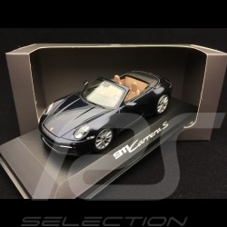 Porsche 911 Carrera S cabriolet type 992 2019 bleu nuit night blue nachtblau 1/43 Minichamps WAP0201710K