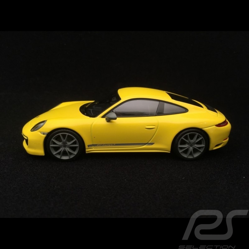 Porsche 911 Carrera T typ 991 phase 2 2018 Racinggelb 1/43 Minichamps CA04319001