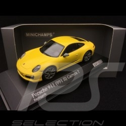 Porsche 911 Carrera T type 991 phase 2 2018 Racing yellow 1/43 Minichamps CA04319001