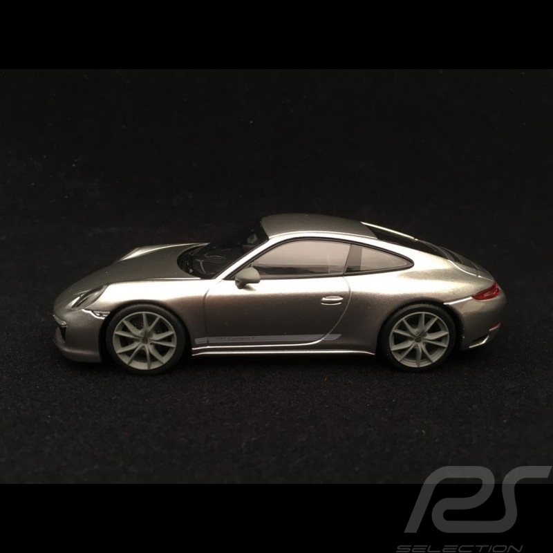 Porsche 911 Carrera T type 991 phase 2 2018 GT silver grey 1/43 Minichamps CA04319004