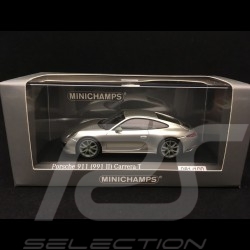 Porsche 911 Carrera T type 991 phase 2 2018 GT silver grey 1/43 Minichamps CA04319004