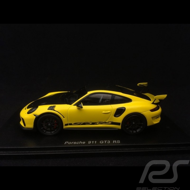 Porsche 911 GT3 RS Pack Weissach 991 phase II jaune Racing Racing yellow Racinggelb 1/43 Spark S7628