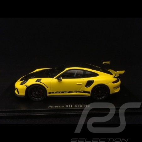 Porsche 911 GT3 RS Pack Weissach 991 phase II Racing yellow 1/43 Spark S7628