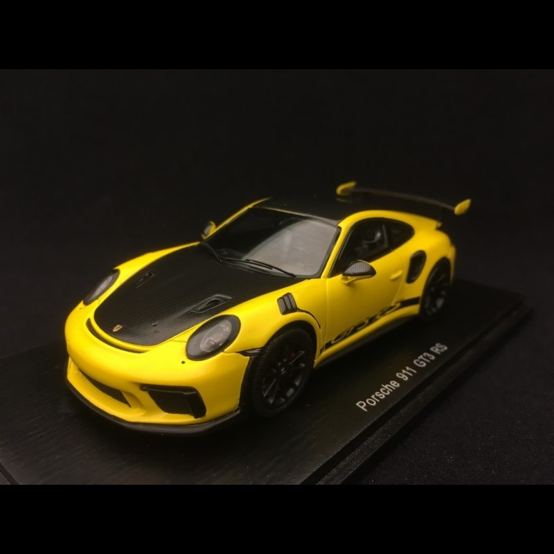 Porsche 911 GT3 RS Pack Weissach 991 phase II Racing yellow 1/43 Spark ...